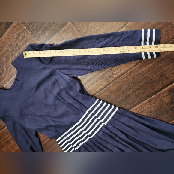 Kathy Lee for South Plaza Petites Vintage Blue Midi Dress - Picture 3 of 9